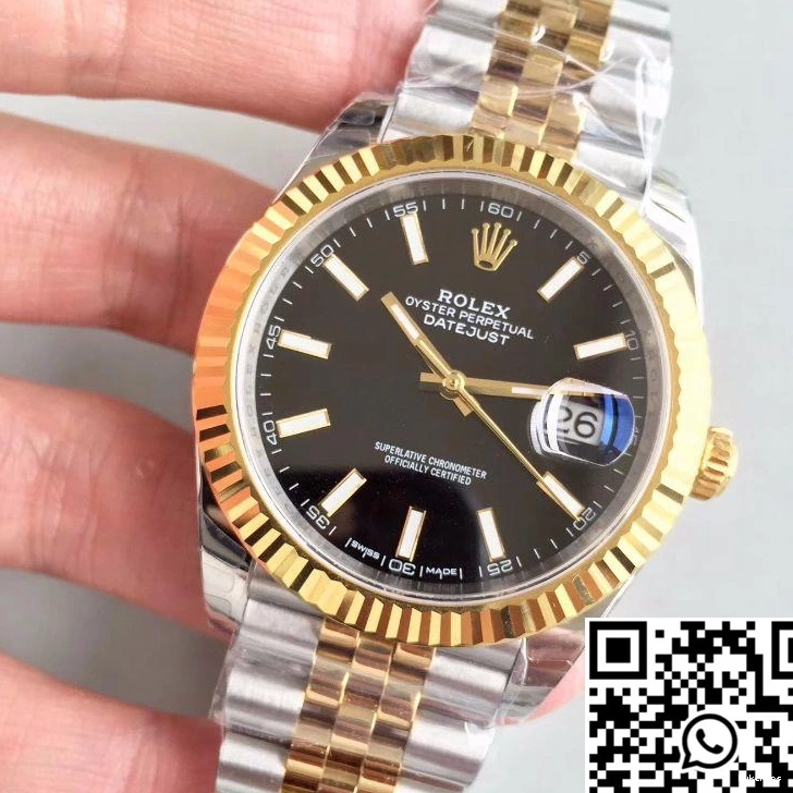 II Rolex Factory Datejust 41MM Black 116333 EW Dial 1106